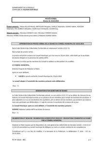 Aperçu de Procès-verbal du 18 juin 2026
