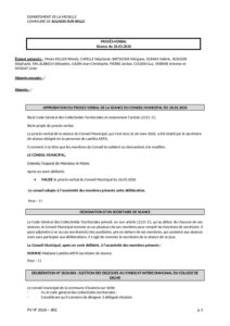 Aperçu de Procès-verbal du 26 mars 2026