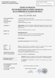 Aperçu de Délibération n° 2026-017 — Modification siege SIIAC et coordonnees receveur
