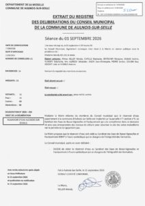 Aperçu de Délibération n° 2026-034 — Reserveau deau Aulnois sur Seille